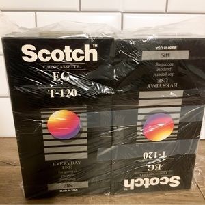 Scotch Videocassette EG T-120 Set of 4 NWT